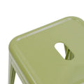 Scaun de bar Utopia, Metal, Verde Oliv, 42x42x76 cm, perspectiva suplimentara