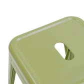 Scaun de bar Utopia, Metal, Verde Oliv, 42x42x76 cm, perspectiva suplimentara