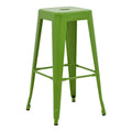 Scaun de bar Utopia, metalic Verde, 42x42x76 cm