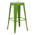 Scaun de bar Utopia, metalic Verde, 42x42x76 cm