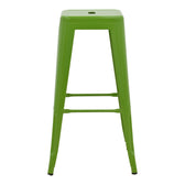Scaun de bar Utopia, metalic, Verde, 42x42x76 cm, detaliu produs