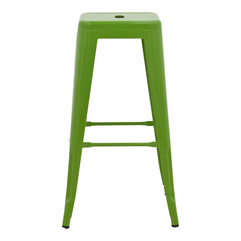 Scaun de bar Utopia, metalic, Verde, 42x42x76 cm, detaliu produs