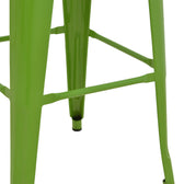 Scaun de bar Utopia, metalic, Verde, 42x42x76 cm, foto produs