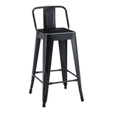 Scaun de bar Utopia, Negru, 42x42x86 cm - Negru