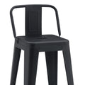 Scaun de bar Utopia, Negru Mat, 42x42x86 cm, imagine suplimentara