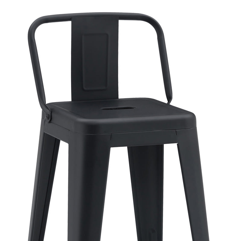 Scaun de bar Utopia, Negru Mat, 42x42x86 cm, imagine suplimentara