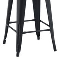 Scaun de bar Utopia, Negru Mat, 42x42x86 cm, detaliu produs