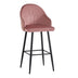 Scaun de bar Velva catifeaa marului putred 49x63x102 cm