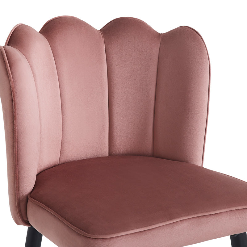 Scaun de bar Velvi catifeaa marului putred, Roz, 43x62x95 cm, foto produs 6