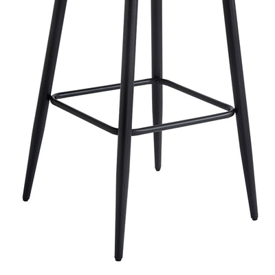 Scaun de bar Velvi catifeaa marului putred, Roz, 43x62x95 cm, foto produs 7