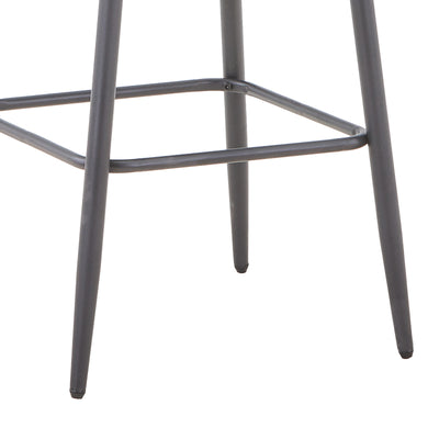 Scaun de bar Vivian siel catifea metal, negru, 57x50x100 cm, foto produs 6