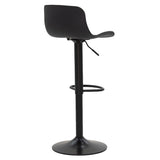 Scaun de bar Walden, PP, negru, 40x43x100 cm