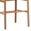 Scaun de bar Wishbone rubberwood-rope, Natural, 55x49x108 cm, foto produs 7