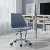 Scaun de birou ajustabil Gaston II, Modern, Albastru deschis, 48x57x77-90 cm, imagine suplimentara