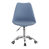 Scaun de birou ajustabil Gaston II, Modern, Albastru deschis, 48x57x77-90 cm
