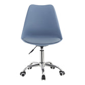 Scaun de birou ajustabil Gaston II, Modern, Albastru deschis, 48x57x77-90 cm, foto produs