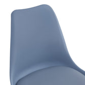 Scaun de birou ajustabil Gaston II, Modern, Albastru deschis, 48x57x77-90 cm, foto produs 6