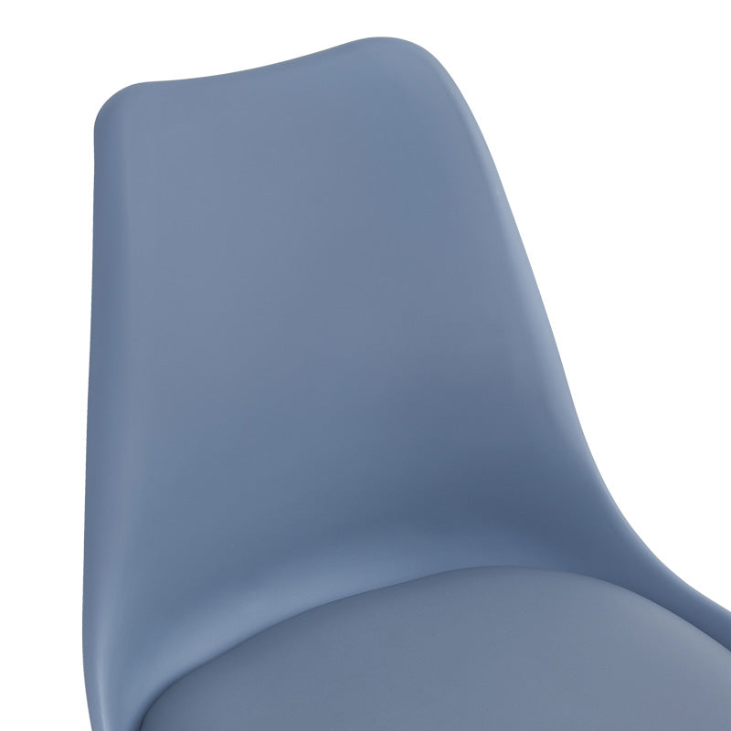 Scaun de birou ajustabil Gaston II, Modern, Albastru deschis, 48x57x77-90 cm, foto produs 6