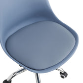 Scaun de birou ajustabil Gaston II, Modern, Albastru deschis, 48x57x77-90 cm, foto produs 7