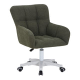 Scaun de birou Givole, boucle, 55x55x84 cm - Verde