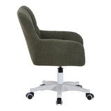 Scaun de birou Givole, boucle, 55x55x84 cm - Verde