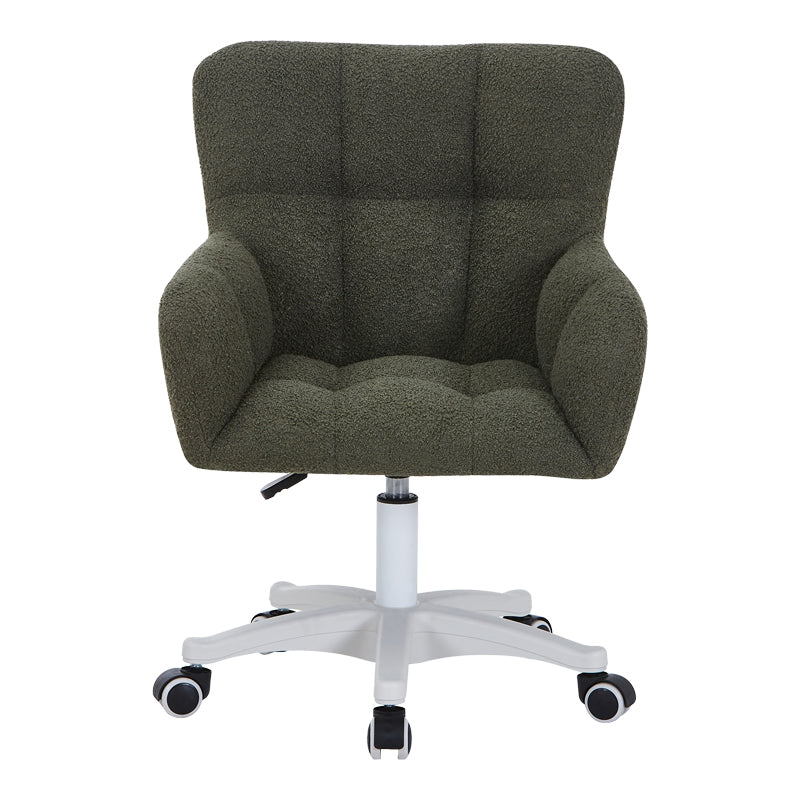 Scaun de birou Givole, boucle, 55x55x84 cm - Verde