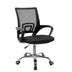 Scaun de birou Berto II cu spatar reglabil si tapiterie de plasa, neagra 60x48x85-95cm