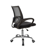 Scaun de birou Berto II cu spatar reglabil si tapiterie de plasa, neagra, 60x48x85-95 cm, imagine suplimentara