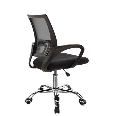 Scaun de birou Berto II cu spatar reglabil si tapiterie de plasa, neagra, 60x48x85-95 cm, imagine suplimentara