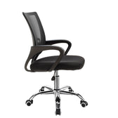 Scaun de birou Berto II cu spatar reglabil si tapiterie de plasa, neagra, 60x48x85-95 cm, detaliu produs