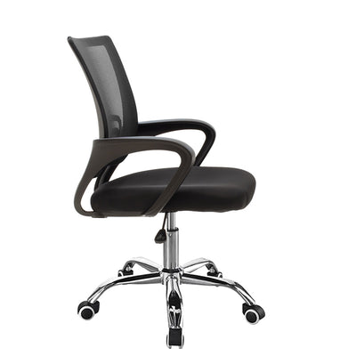 Scaun de birou Berto II cu spatar reglabil si tapiterie de plasa, neagra, 60x48x85-95 cm, detaliu produs