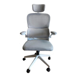Scaun de birou cu țesătură mesh Recko, Gri, 56x62x116-125 cm