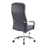 Scaun de birou managerial Venza, piele PU, 70x65x124 cm - Negru