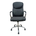 Scaun de birou director cu design matlasat, Negru, 62x70x116 cm, detaliu produs
