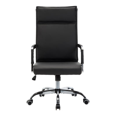 Scaun de birou directorial cu rotile Mavel, Negru, 55x62x100-110 cm, perspectiva suplimentara