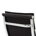Scaun de birou directorial cu rotile Mavel, Negru, 55x62x100-110 cm, foto produs