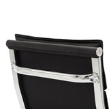 Scaun de birou directorial cu rotile Mavel, Negru, 55x62x100-110 cm