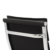 Scaun de birou directorial cu rotile Mavel, Negru, 55x62x100-110 cm, foto produs