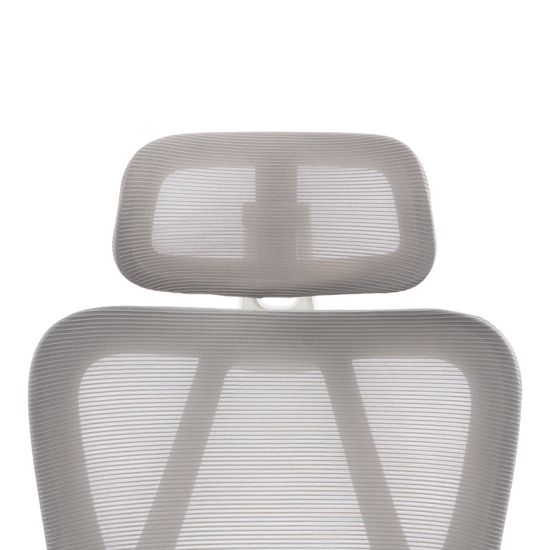 Scaun de birou directorial Exeter, 50x58x129 cm - Alb-Gri