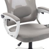 Scaun de birou directorial Exeter, 50x58x129 cm - Alb-Gri