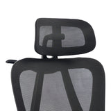 Scaun de birou directorial Exeter, 50x58x129 cm - Negru