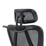 Scaun de birou directorial Exeter, 50x58x129 cm - Negru