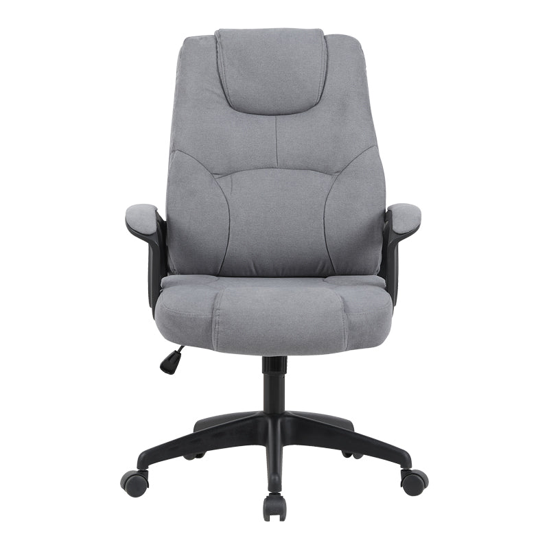 Scaun de birou directorial Kamora, stofa, 66x67x111 cm - Antracit