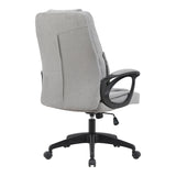 Scaun de birou directorial Kamora, stofa, 66x67x111 cm - Gri