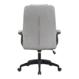 Scaun de birou directorial Kamora, stofa, 66x67x111 cm - Gri