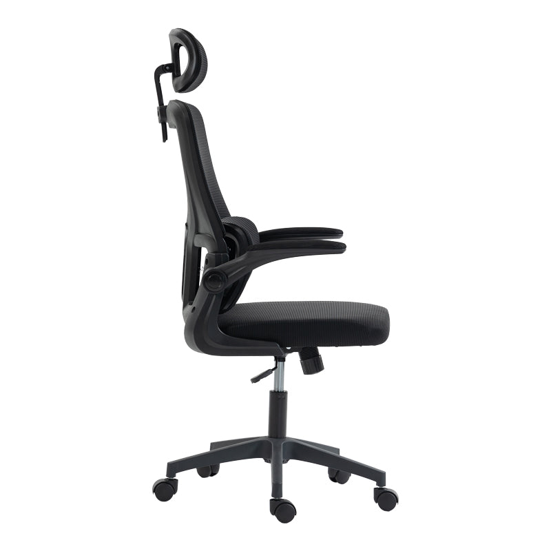 Scaun de birou directorial Mainz, 50x60x122 cm - Negru