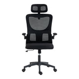 Scaun de birou directorial Mainz, 50x60x122 cm - Negru