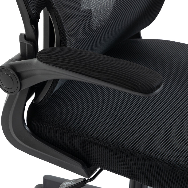 Scaun de birou directorial Mainz, 50x60x122 cm - Negru