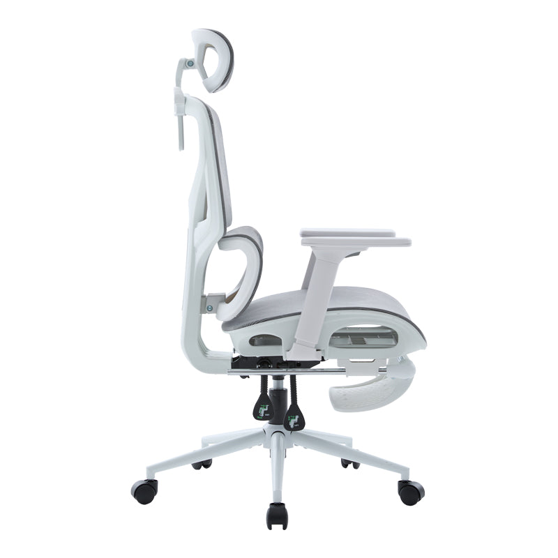 Scaun de birou directorial Vigo, 52x70x124 cm - Gri-Alb