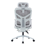 Scaun de birou directorial Vigo, 52x70x124 cm - Gri-Alb